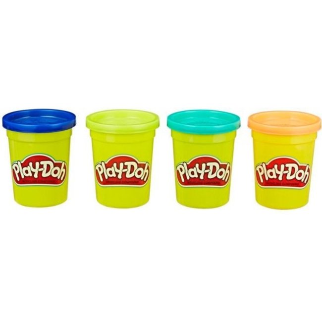 Klei - Klassieke kleuren - Donkerblauw, donkergroen, lichtgroen, oranje