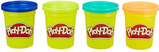 Klei - Klassieke kleuren - Donkerblauw, donkergroen, lichtgroen, oranje