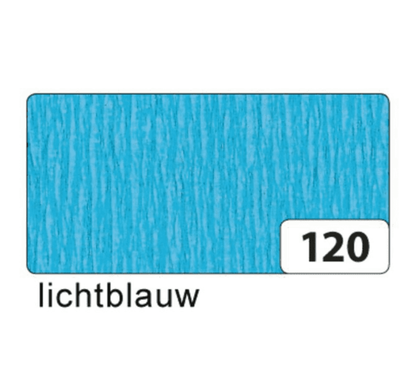 Crêpepapier - Licht blauw - 250x50cm
