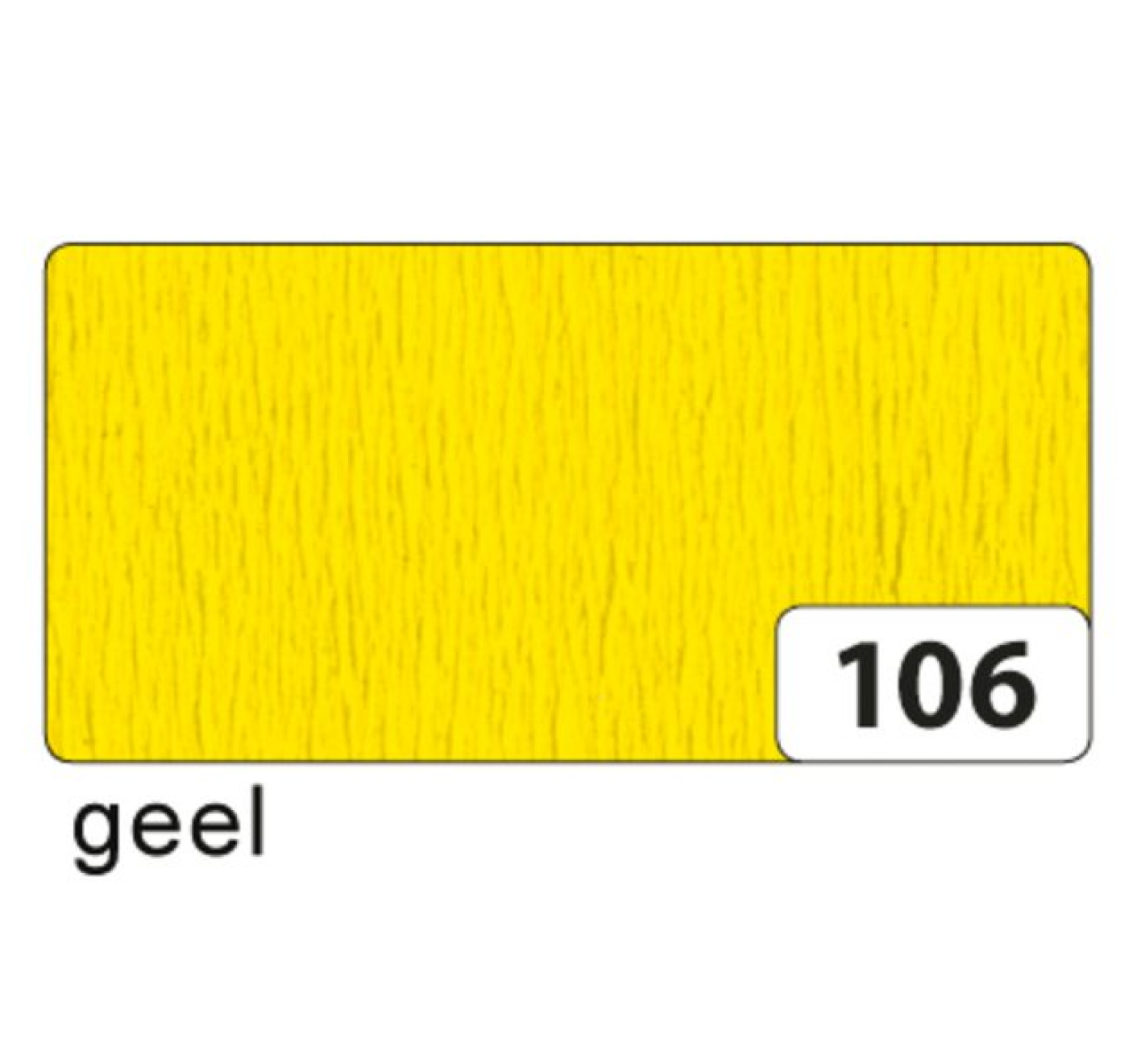 Crêpepapier - Geel - 250x50cm