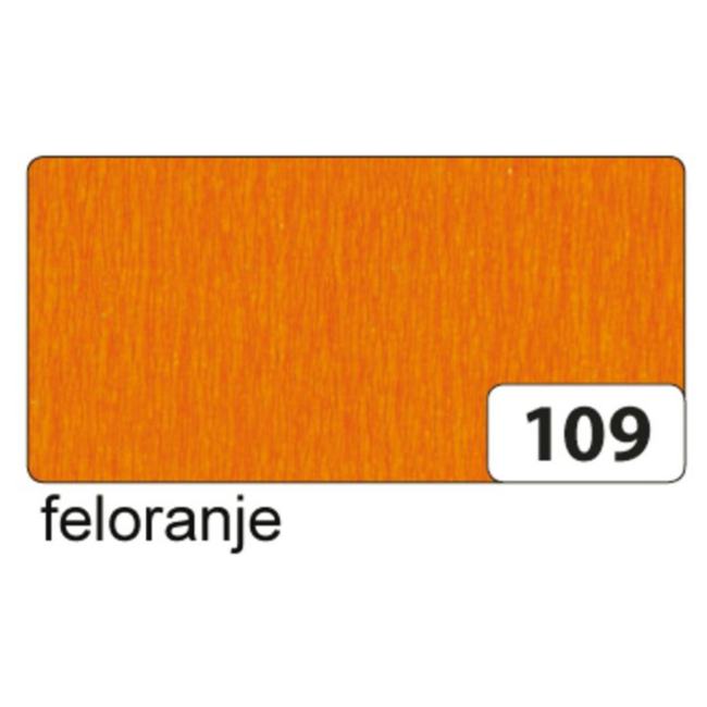 Folia Crêpepapier - Fel oranje - 250x50cm