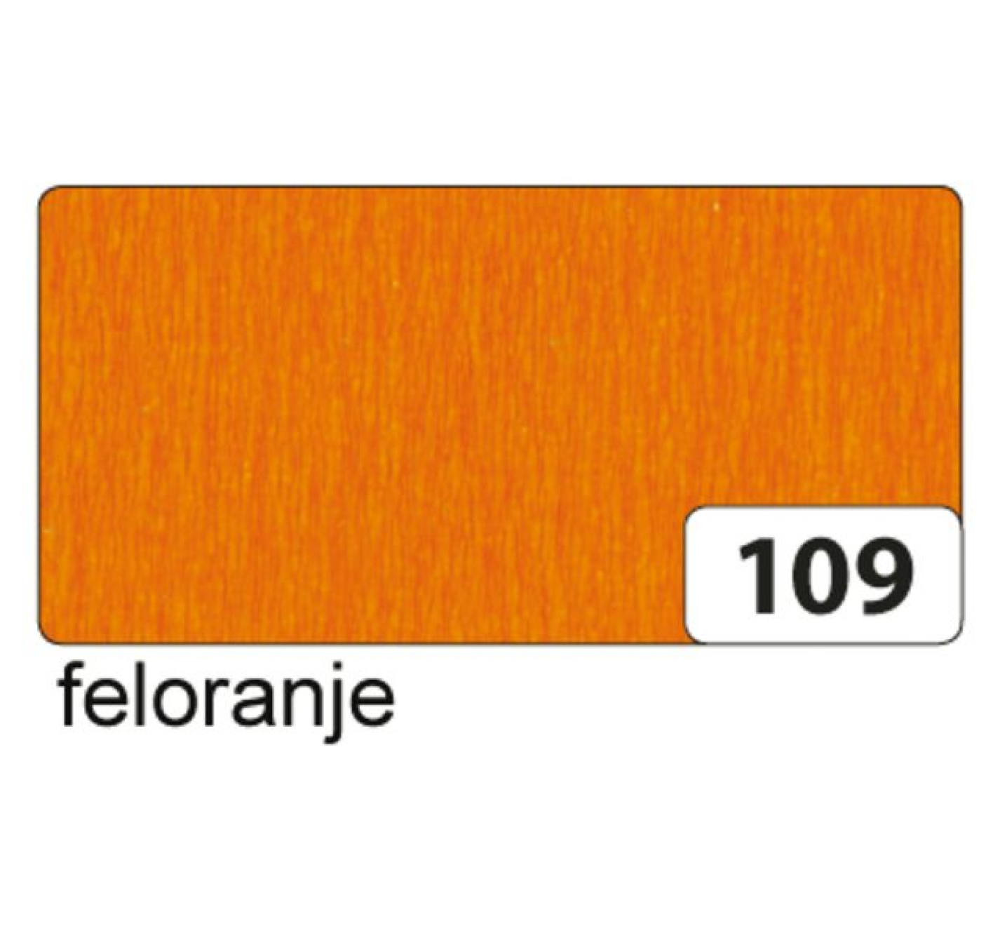 Crêpepapier - Fel oranje - 250x50cm
