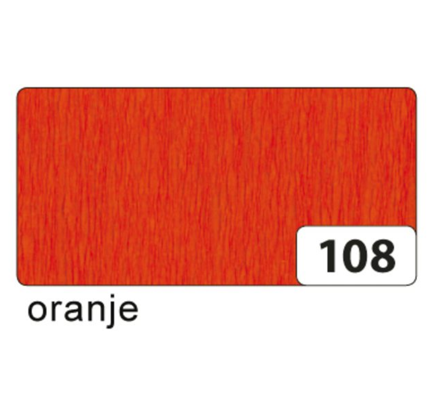 Crêpepapier - Donker oranje - 250x50cm