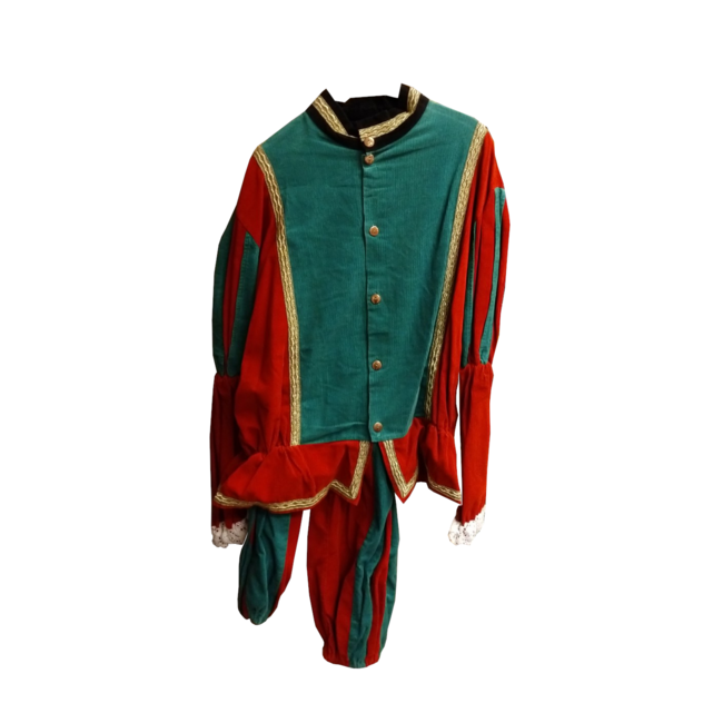 Moret Piet - Kostuum - Groen, rood - Luxe - XL