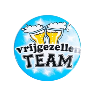 Paperdreams Button - Vrijgezellen team - man - Klein