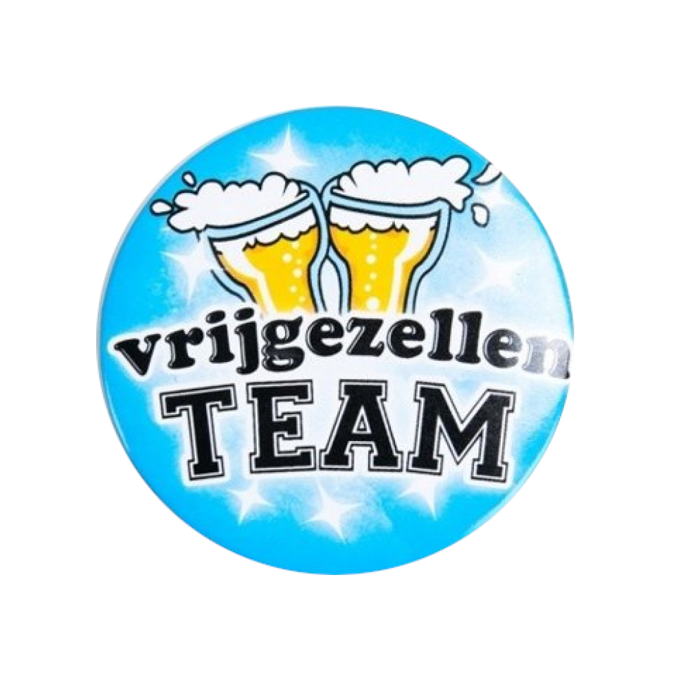 Button - Vrijgezellen team - man - Klein