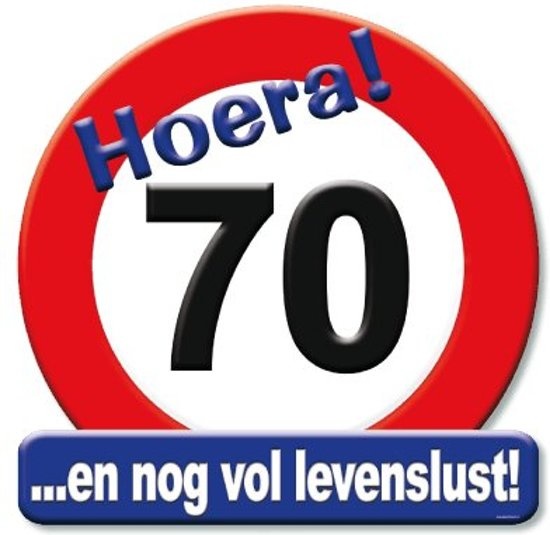 Huldebord - 70 jaar