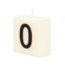 Paperdreams Cijfer- / letterkaarsje - Scrabble - 0