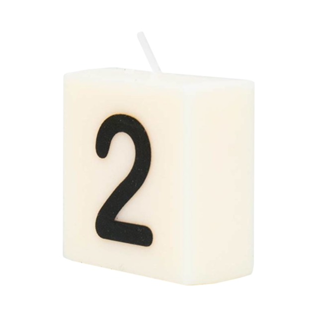 Paperdreams Cijfer- / letterkaarsje - Scrabble - 2