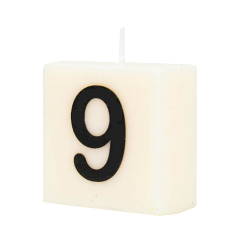 Paperdreams Cijfer- / letterkaarsje - Scrabble - 9 Paperdreams Cijfer- / letterkaarsje - Scrabble - 9
