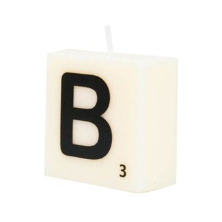 Paper Dreams Cijfer- / letterkaarsje - Scrabble - B