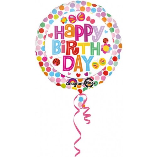 Anagram Anagram - Folieballon - Happy birthday - Vlinders - Zonder vulling - 43cm Anagram Anagram - Folieballon - Happy birthday - Vlinders - Zonder vulling - 43cm