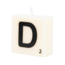 Paper Dreams Cijfer- / letterkaarsje - Scrabble - D