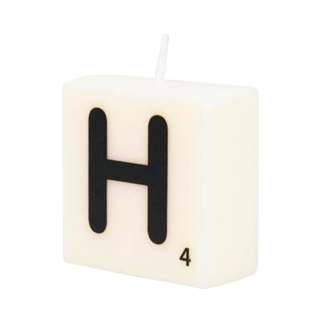 Paperdreams Cijfer- / letterkaarsje - Scrabble - H