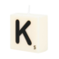 Paper Dreams Cijfer- / letterkaarsje - Scrabble - K