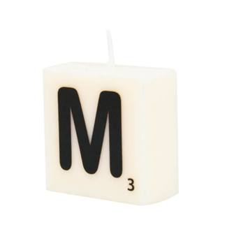 Paper Dreams Cijfer- / letterkaarsje - Scrabble - M