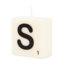 Paper Dreams Cijfer- / letterkaarsje - Scrabble - S
