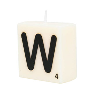 Paper Dreams Cijfer- / letterkaarsje - Scrabble - W
