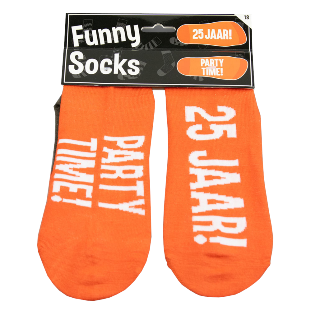 Sokken - 25 jaar! Party time! - Funny socks