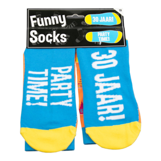 Paperdreams Sokken - 30 jaar! Party time! - Funny socks