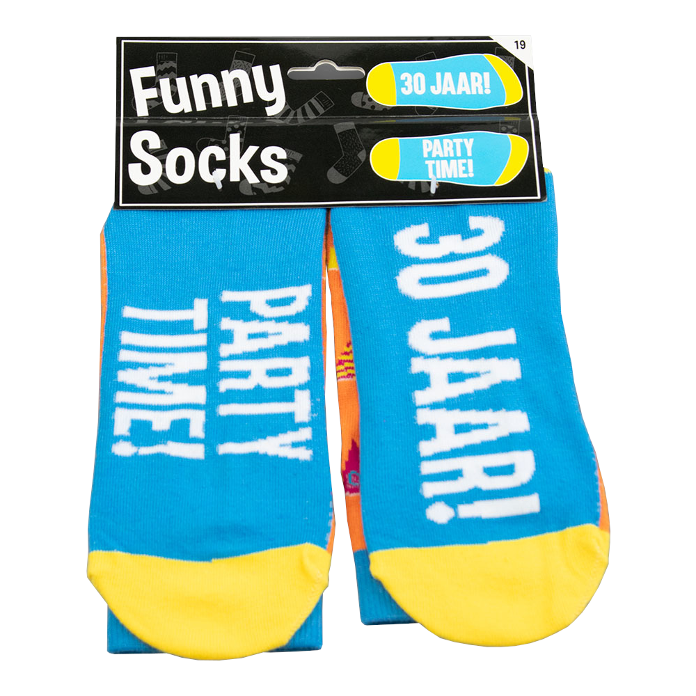 Sokken - 30 jaar! Party time! - Funny socks