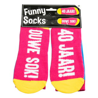Paper Dreams Sokken - 40 jaar! Ouwe sok! - Funny socks