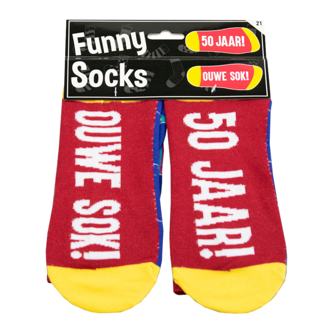 Paperdreams Sokken - 50 jaar! Ouwe sok! - Funny socks