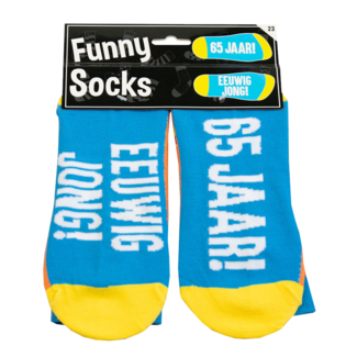 Paper Dreams Sokken - 65 jaar! Eeuwig jong! - Funny socks