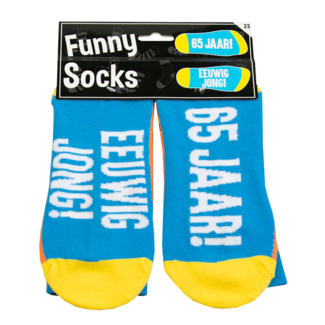 Paperdreams Sokken - 65 jaar! Eeuwig jong! - Funny socks