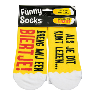 Paperdreams Sokken - Als je dit kunt lezen breng mij een biertje - Funny socks