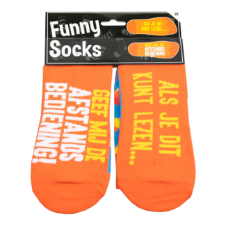 Paper Dreams Sokken - Als je dit kunt lezen geef mij de afstandsbediening - Funny socks