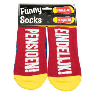 Paperdreams Sokken - Eindelijk pensioen! - Funny socks