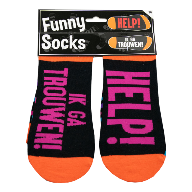 Paperdreams Sokken - Help! Ik ga trouwen! - Funny socks