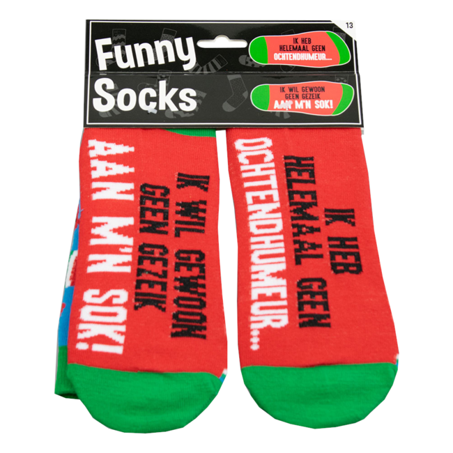 Paperdreams Sokken - Ik heb helemaal geen ochtendhumeur - Funny socks