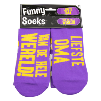Paper Dreams Sokken - Liefste Oma van de wereld! - Funny socks