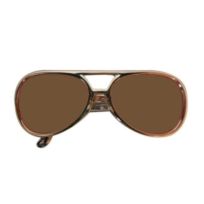 PartyXplosion Bril - Elvis - Goud