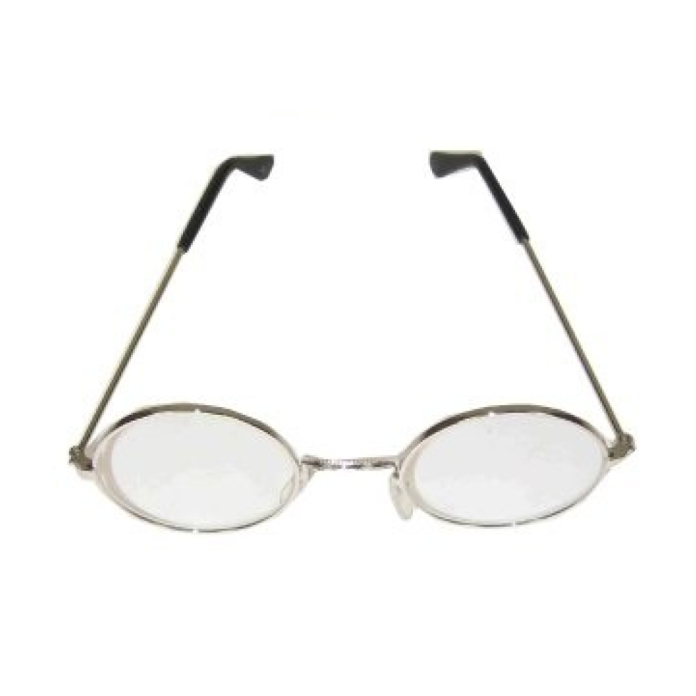 Bril - Zilver - Rond - Doorzichtige glazen