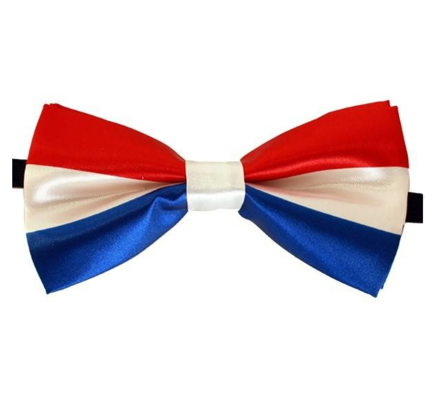 Strik - Vlinderstrik - Rood, wit, blauw - Luxe - 12x6.5cm