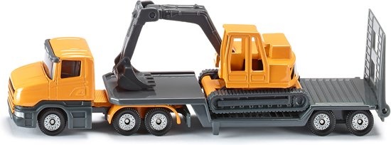 Auto - Dieplader met graafmachine - Siku