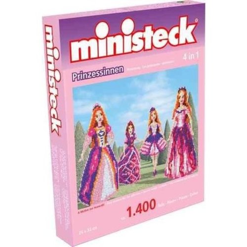 Ministeck Mozaïek - Prinsessen - 4 In 1 - 1400dlg - 4+ Ministeck Mozaïek - Prinsessen - 4 In 1 - 1400dlg - 4+