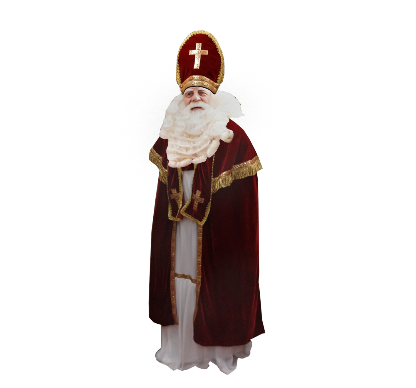 Kostuum Sinterklaas - Fluweel - 1234feest.nl