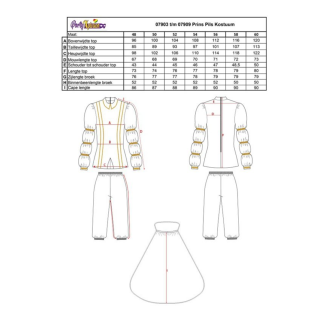 PartyXplosion Kostuum - Prins Pils -  XL