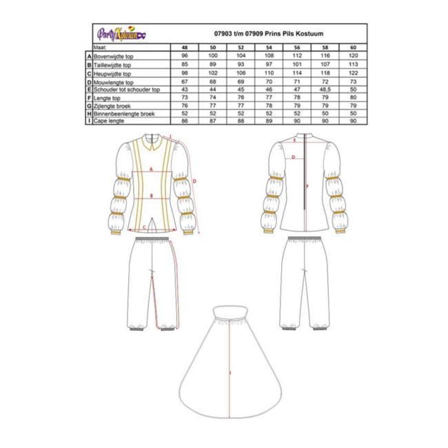 PartyXplosion Kostuum - Prins Pils - L