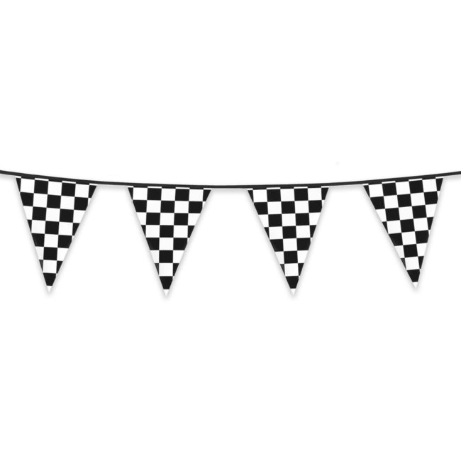 PartyXplosion Vlaggenlijn - Racing - Finishvlag - 6m