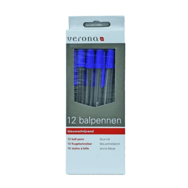 Verona Balpennen - 12st - Blauw