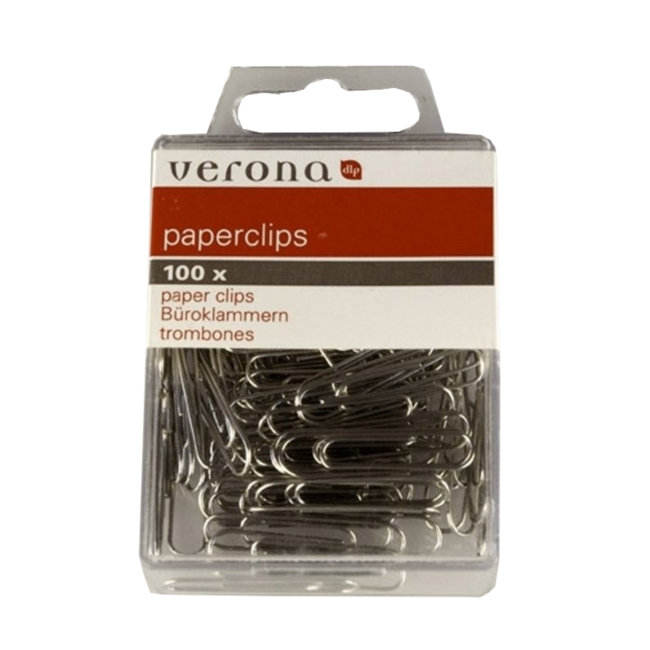 Verona Paperclips - 32mm - 100st - Zink