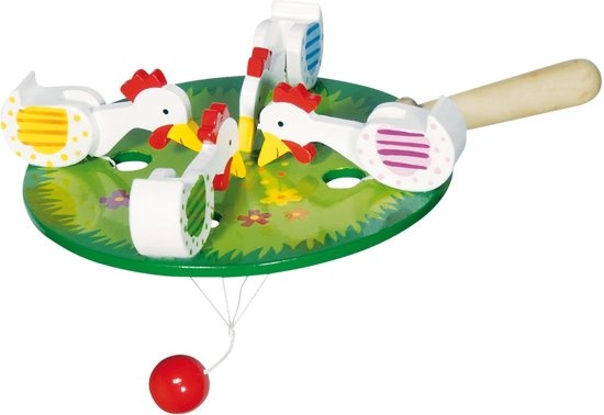 Pikkende kippen - Wit - 12.5cm