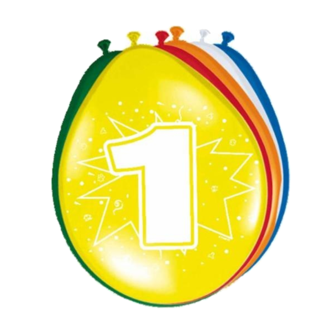 Folat Ballonnen - 1 jaar - 30cm - 8st.