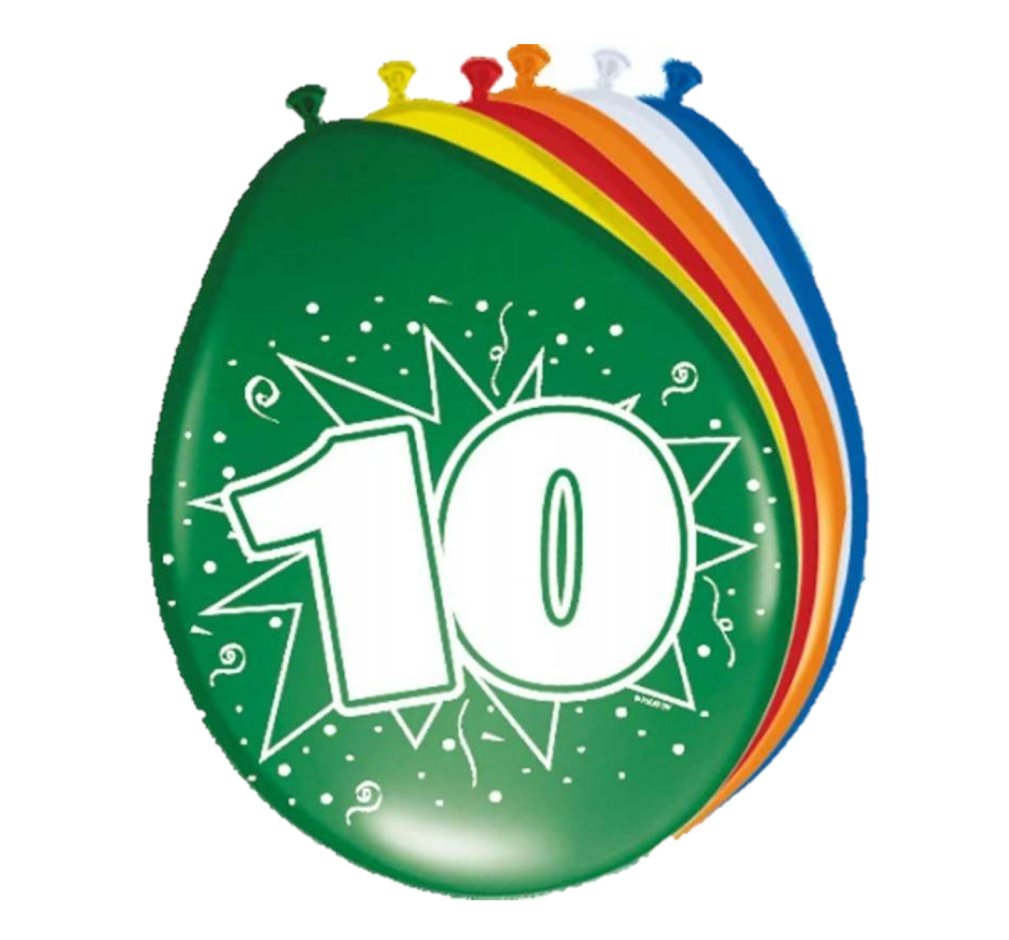 Ballonnen - 10 jaar - 30cm - 8st.