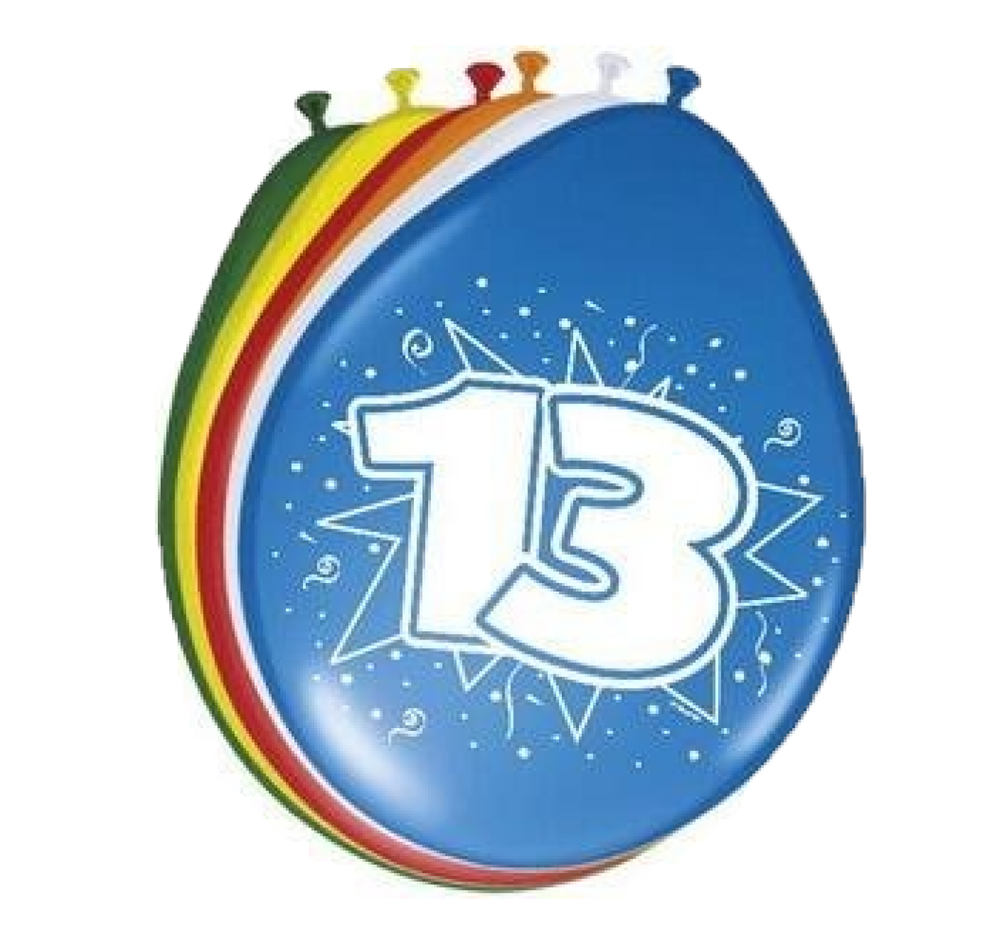 Ballonnen - 13 jaar - 30cm - 8st.
